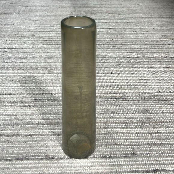 Terrain Glass Tall Vase Green Grey New - Picture 3 of 6